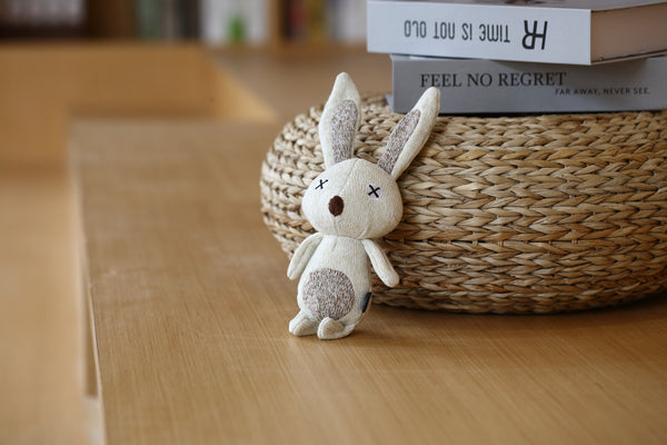 Elassy Organic Plush Rabbit Dog Toy  (Non Toxci and Azo Free)🐰🌿