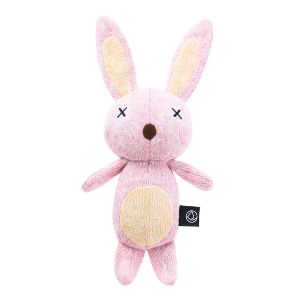 FAD Easter Plush Dog Toy - Pink Rabbit with Squeaker